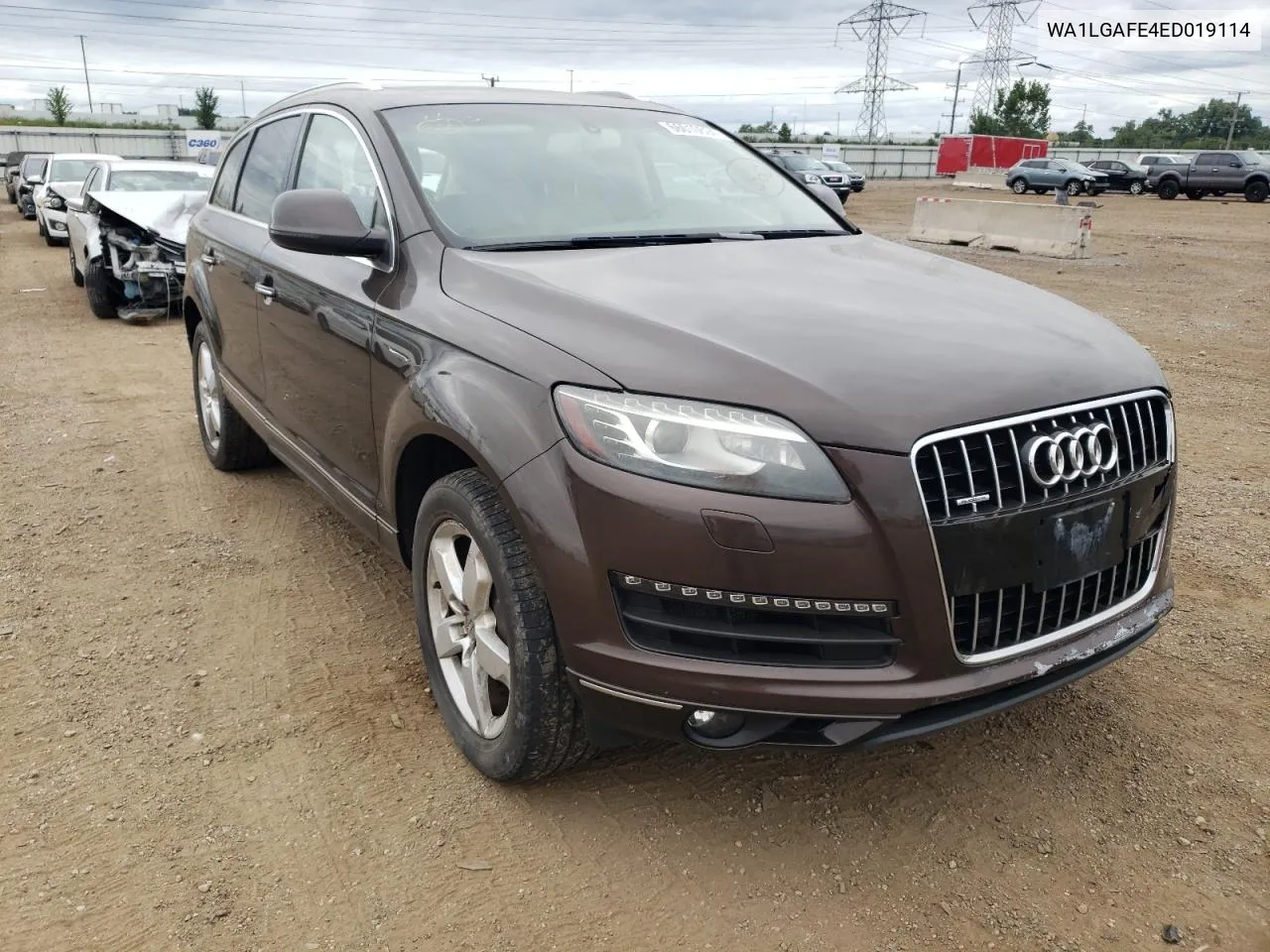 2014 Audi Q7 Premium Plus VIN: WA1LGAFE4ED019114 Lot: 66010694