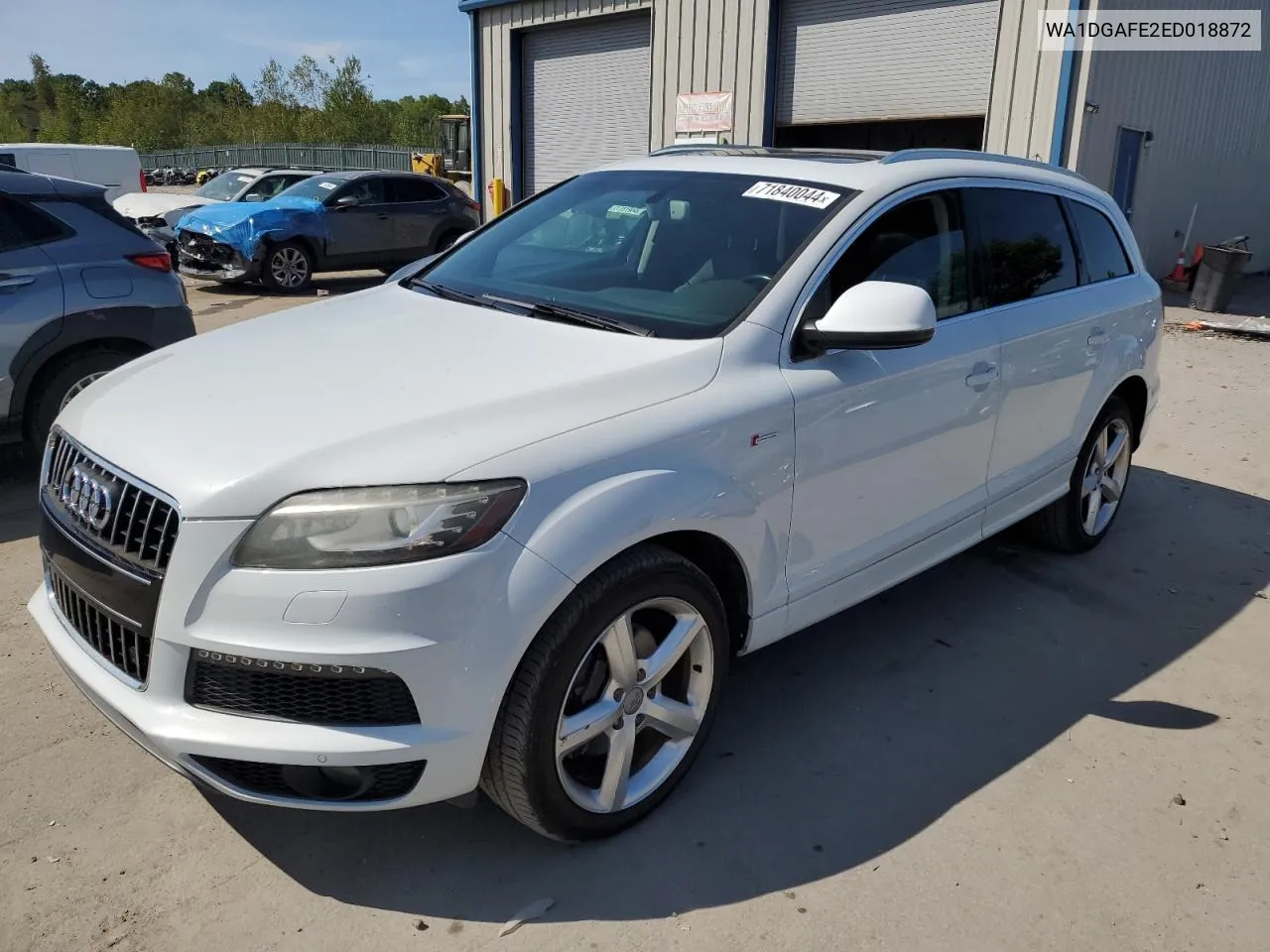 2014 Audi Q7 Prestige VIN: WA1DGAFE2ED018872 Lot: 71840044