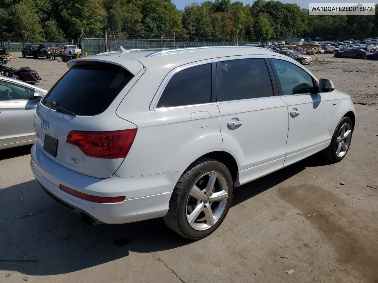 2014 Audi Q7 Prestige VIN: WA1DGAFE2ED018872 Lot: 71840044