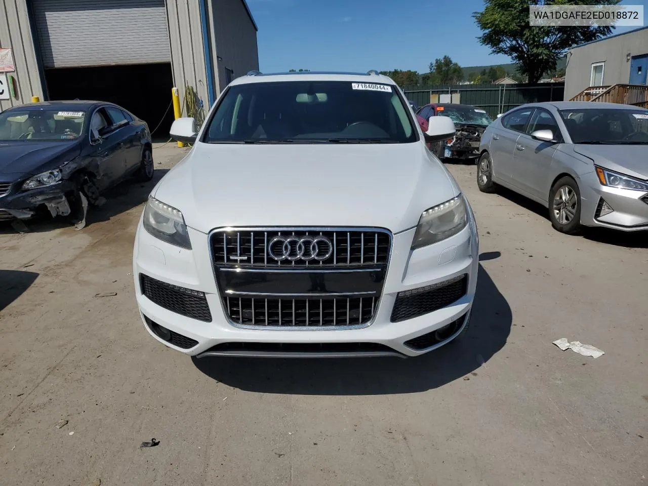 2014 Audi Q7 Prestige VIN: WA1DGAFE2ED018872 Lot: 71840044