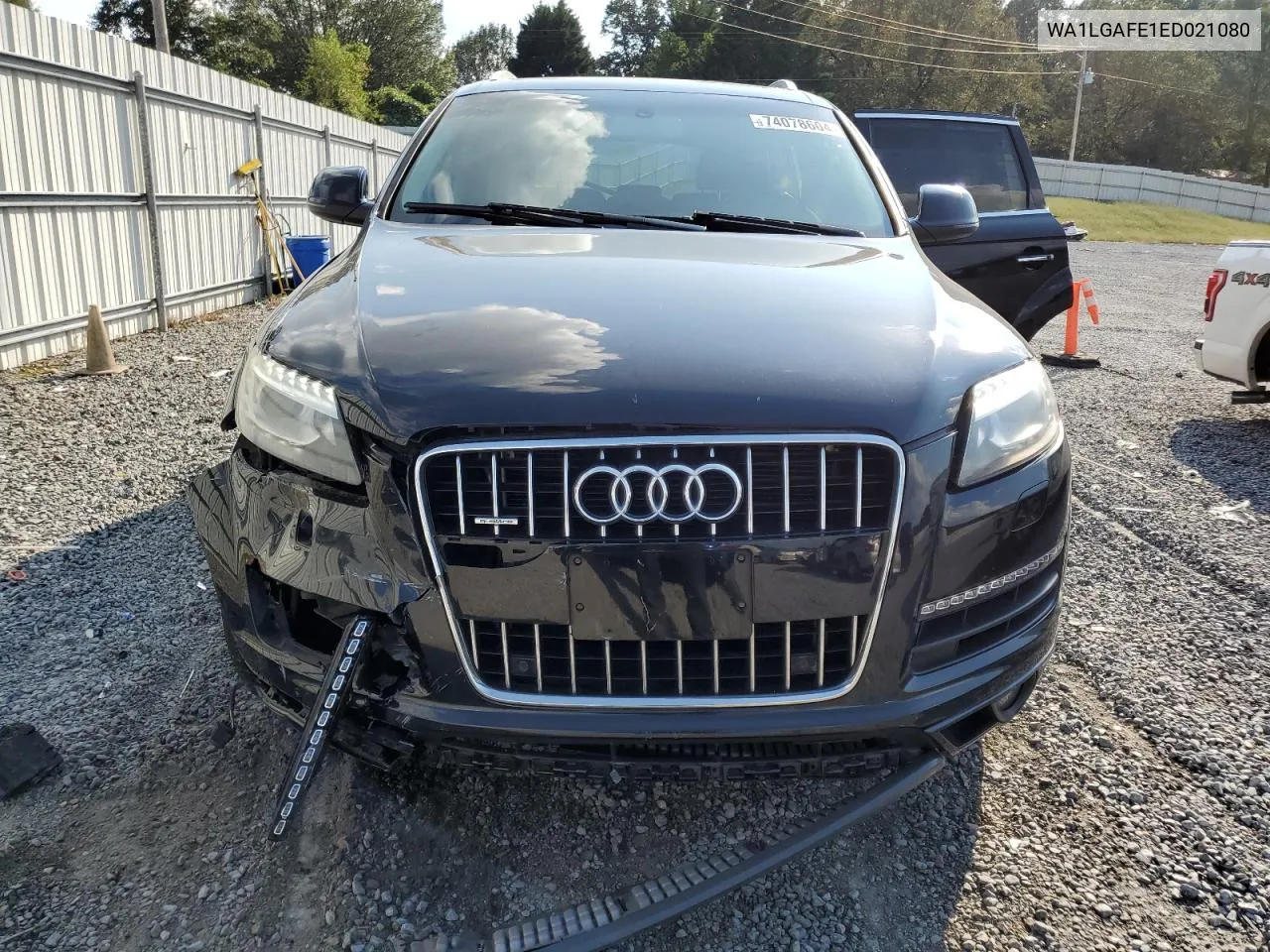 2014 Audi Q7 Premium Plus VIN: WA1LGAFE1ED021080 Lot: 74078604