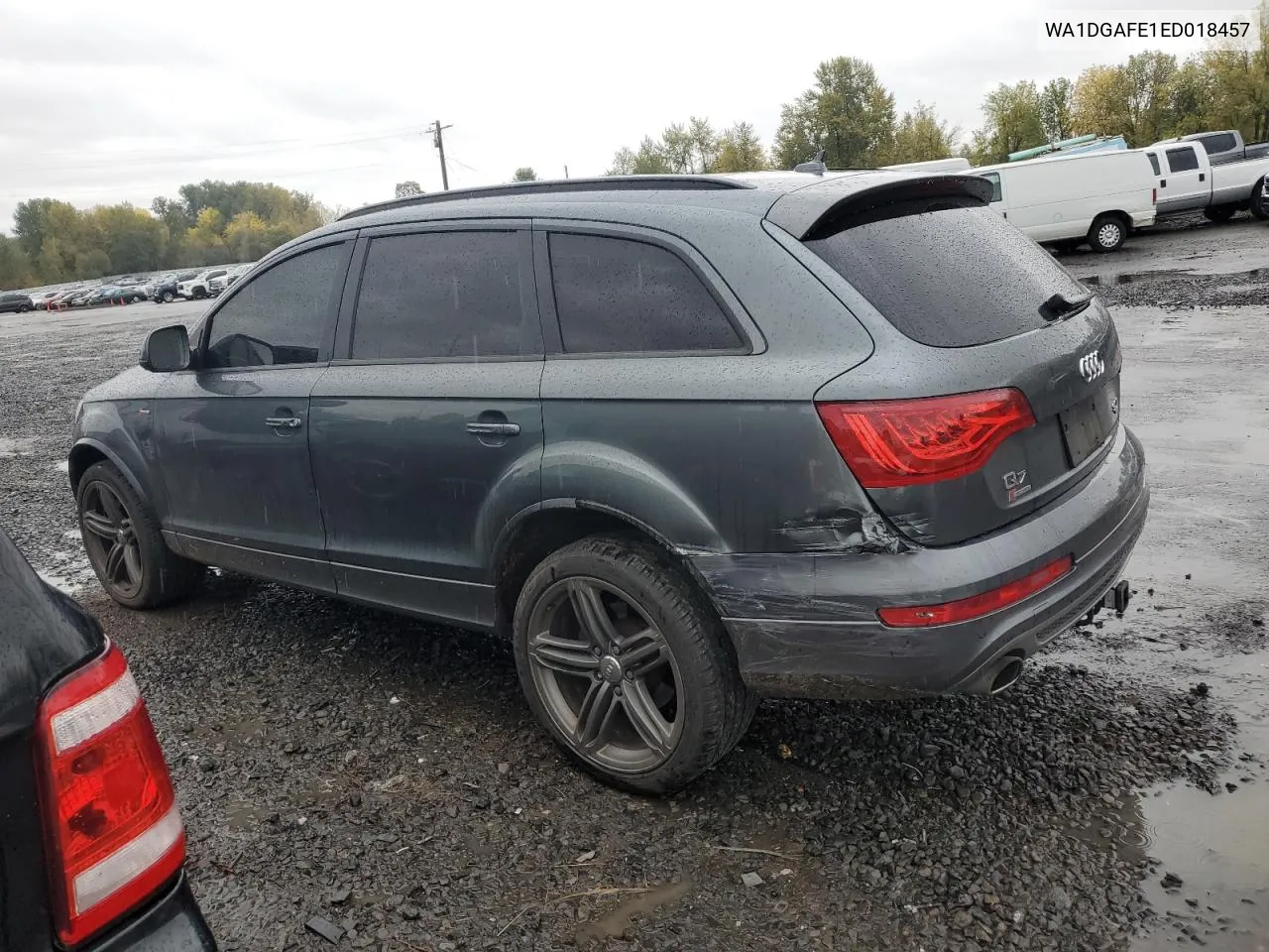 2014 Audi Q7 Prestige VIN: WA1DGAFE1ED018457 Lot: 77041754