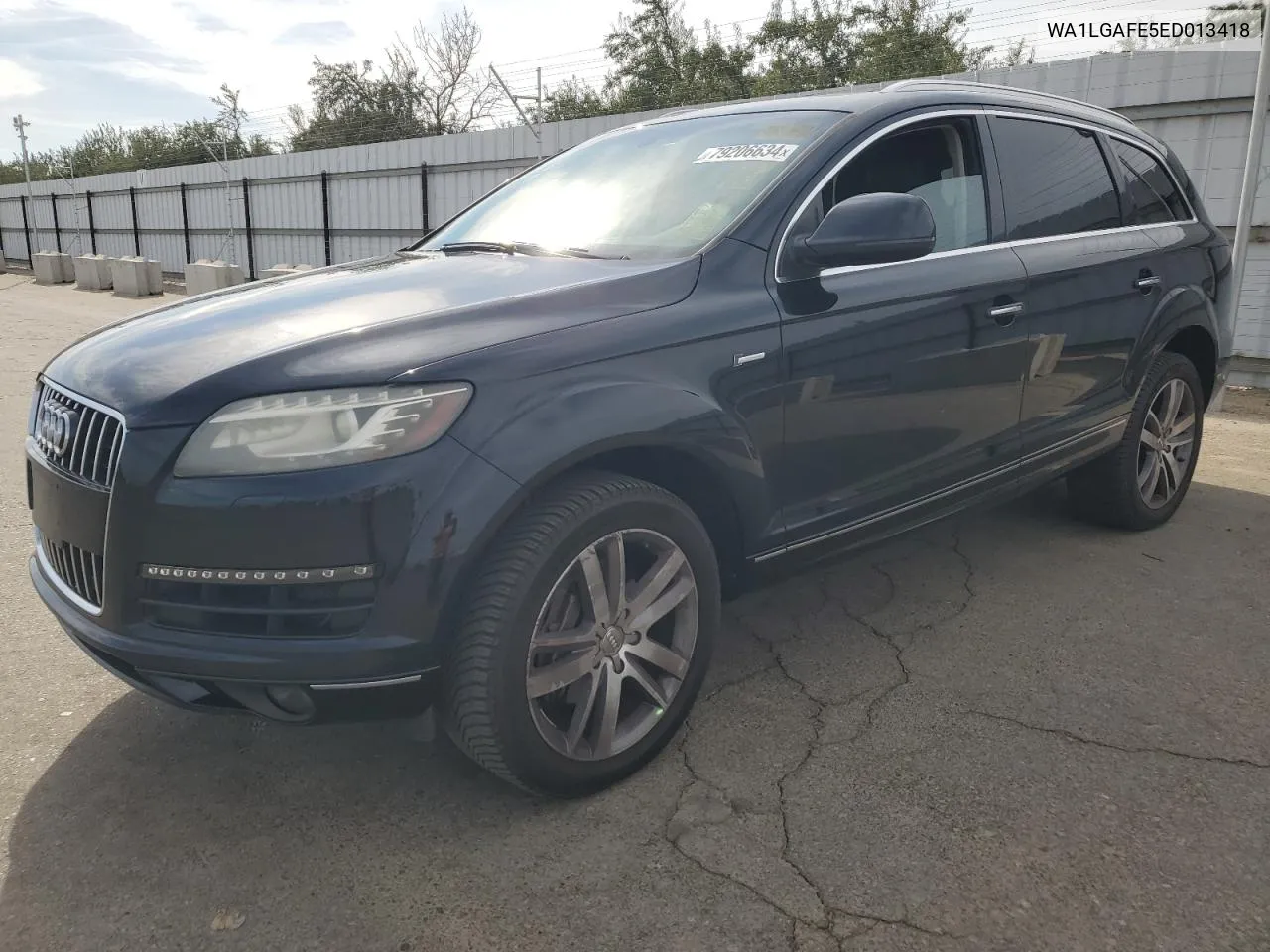 2014 Audi Q7 Premium Plus VIN: WA1LGAFE5ED013418 Lot: 79206634