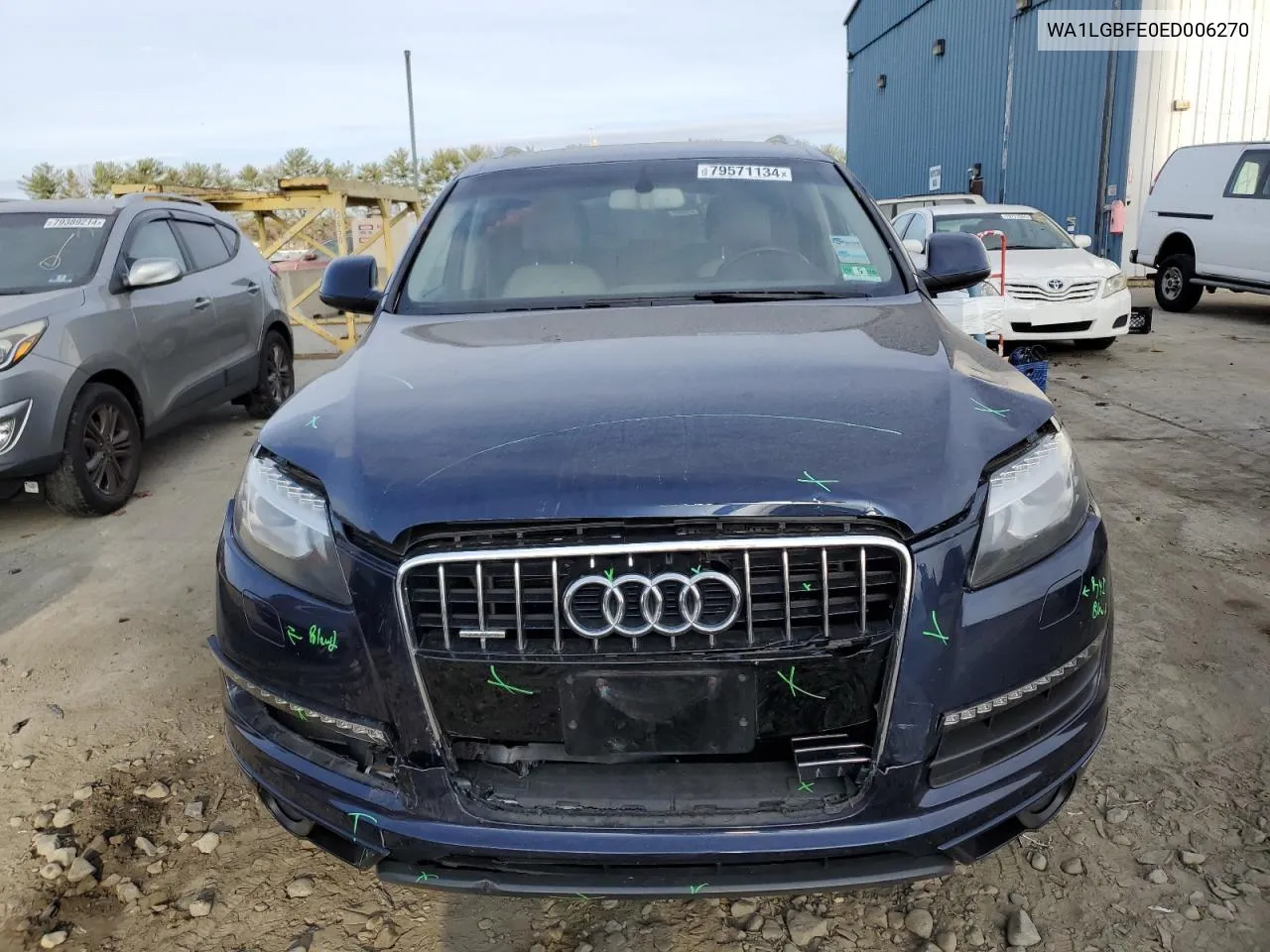 2014 Audi Q7 Premium Plus VIN: WA1LGBFE0ED006270 Lot: 79571134