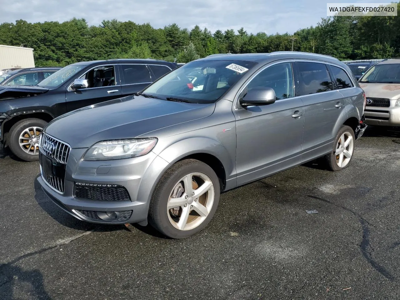 WA1DGAFEXFD027420 2015 Audi Q7 Prestige