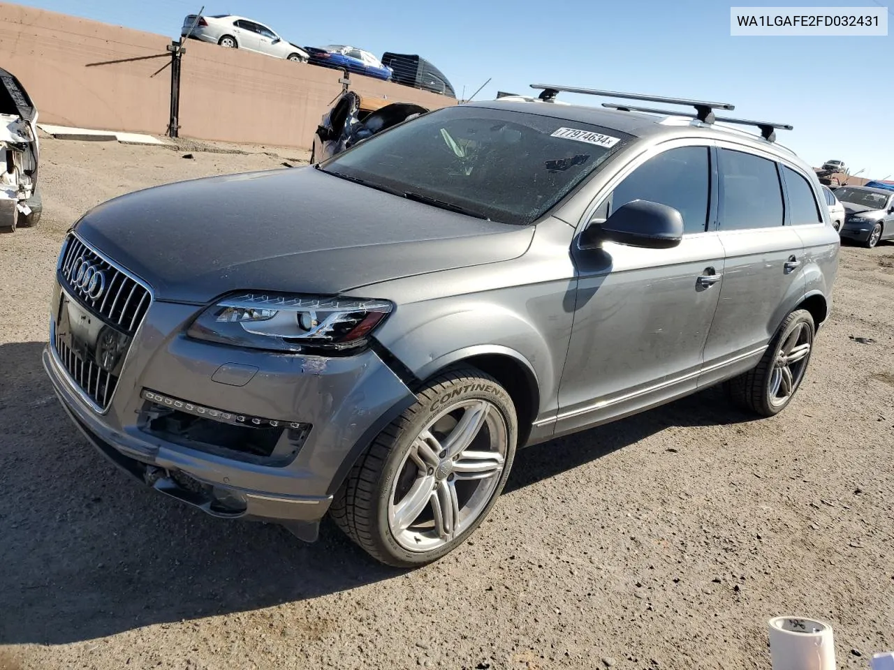 2015 Audi Q7 Premium Plus VIN: WA1LGAFE2FD032431 Lot: 77974634