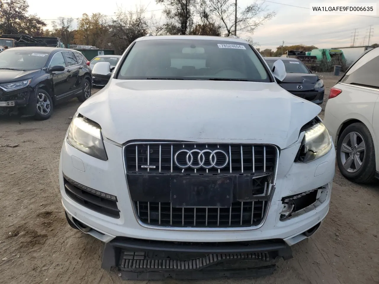 2015 Audi Q7 Premium Plus VIN: WA1LGAFE9FD006635 Lot: 78524654