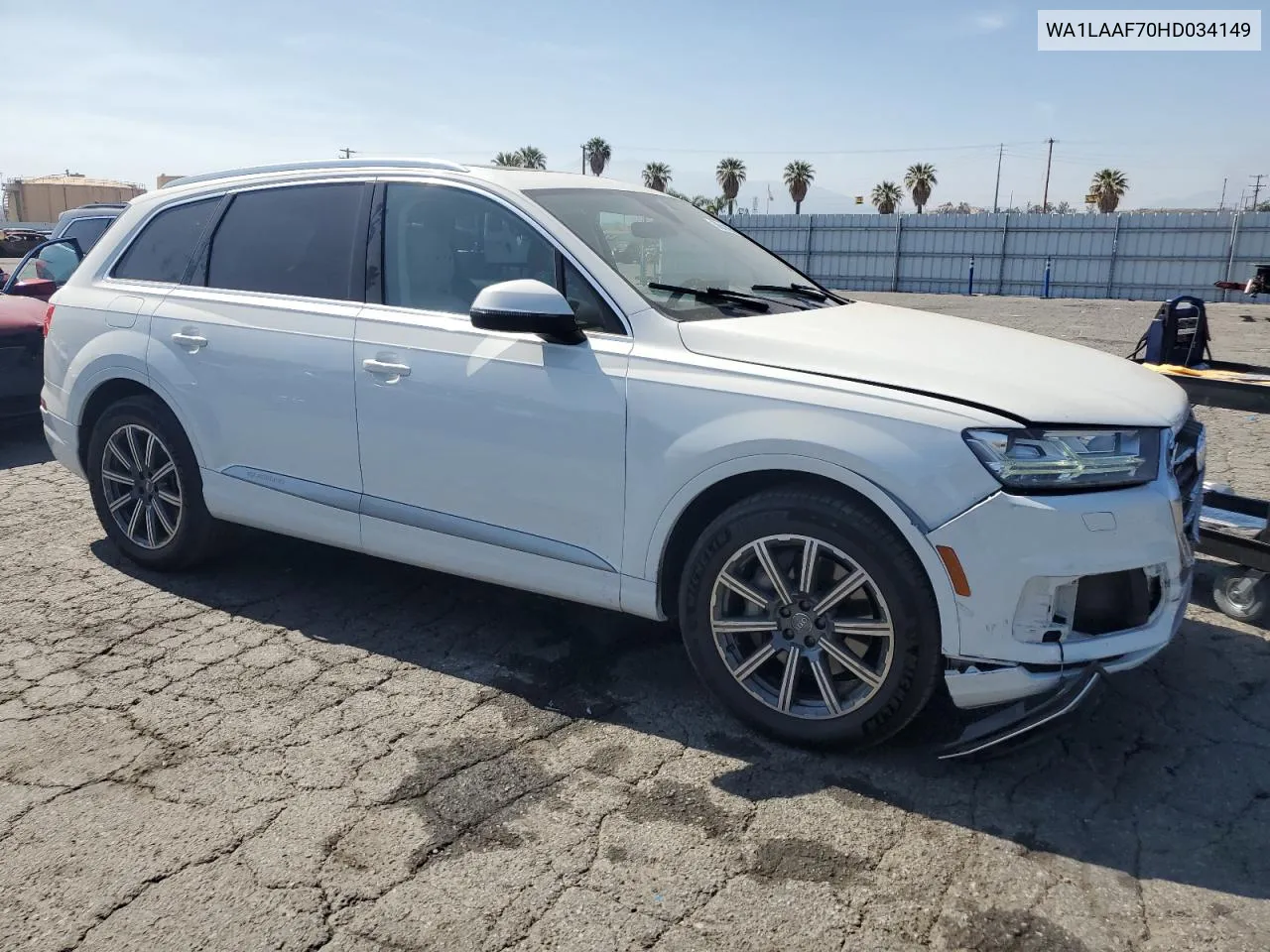 2017 Audi Q7 Premium Plus VIN: WA1LAAF70HD034149 Lot: 56699974