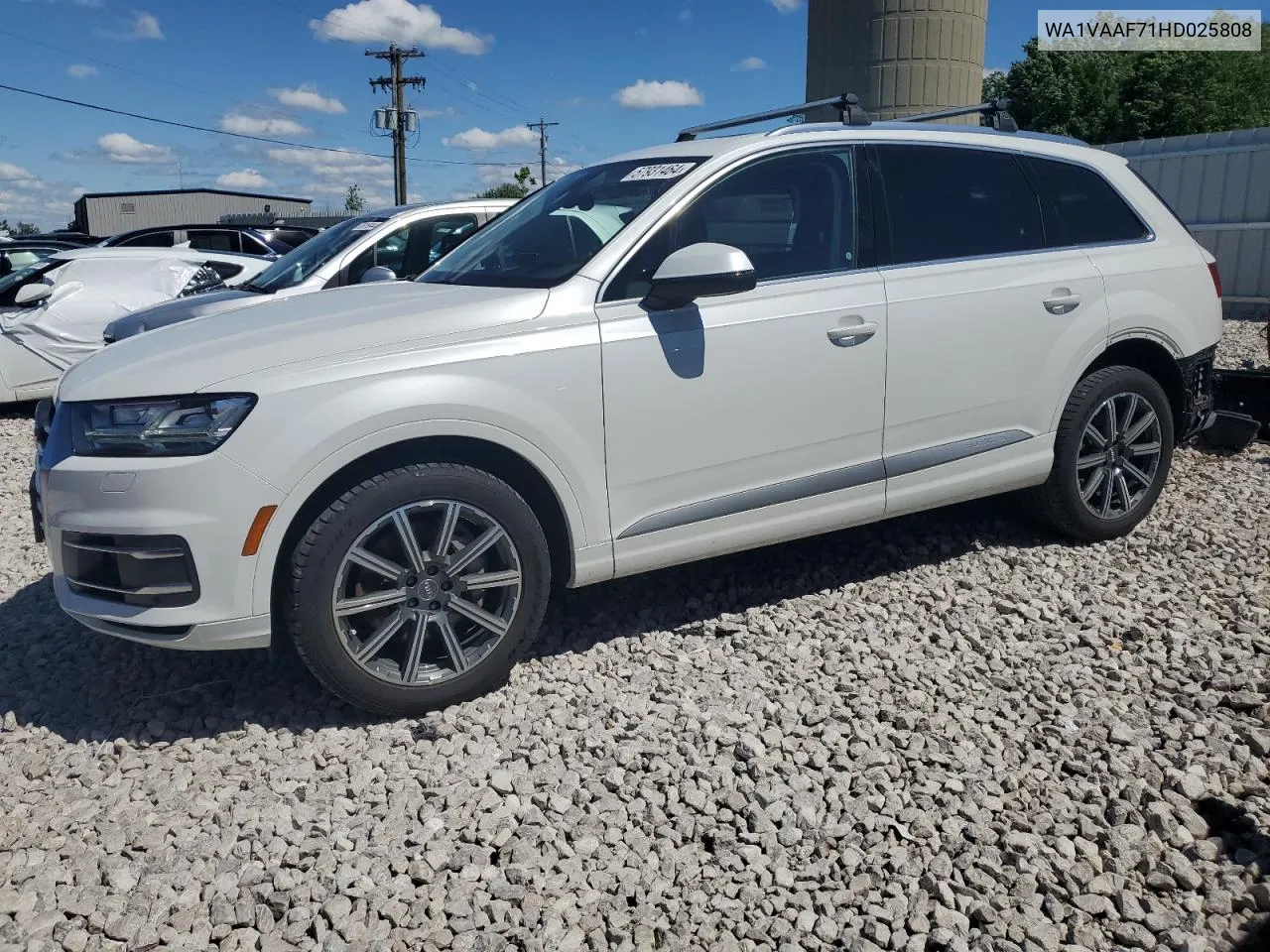 2017 Audi Q7 Prestige VIN: WA1VAAF71HD025808 Lot: 57931464