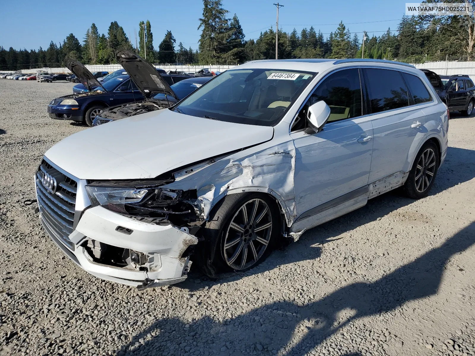 2017 Audi Q7 Prestige VIN: WA1VAAF75HD025231 Lot: 64467384