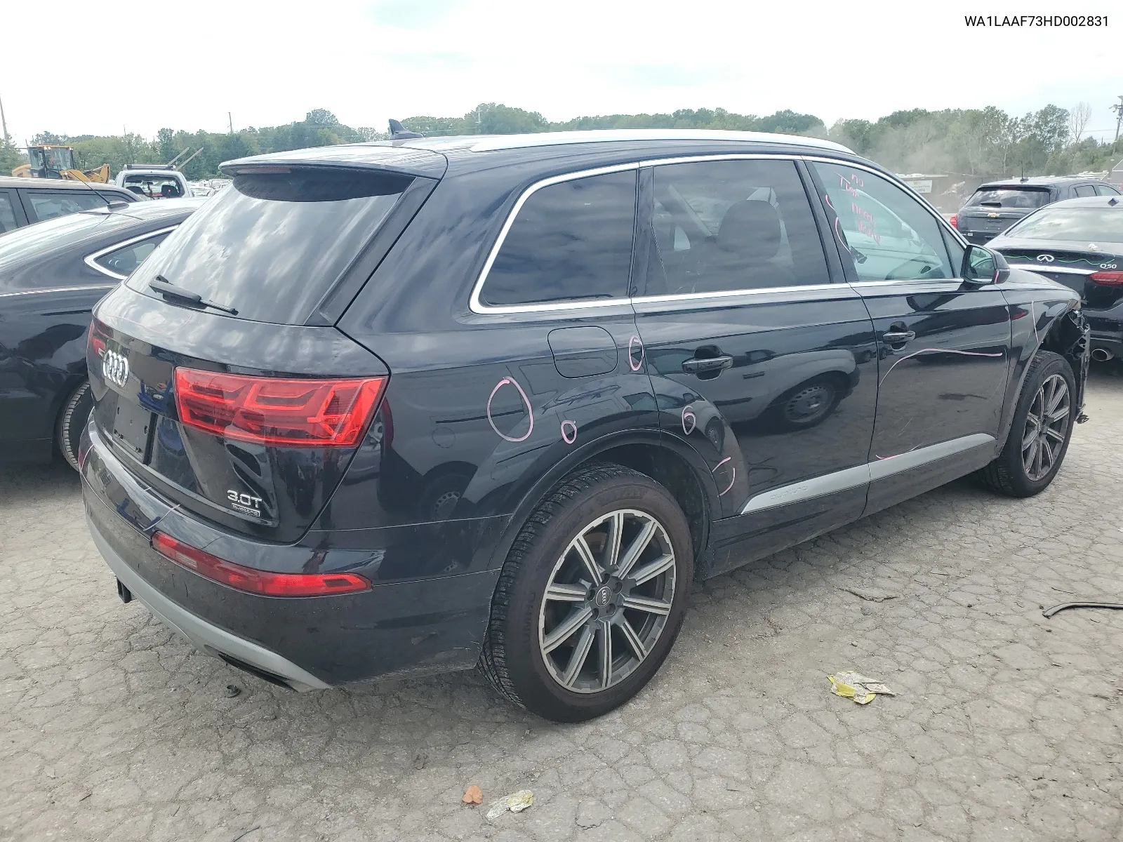 2017 Audi Q7 Premium Plus VIN: WA1LAAF73HD002831 Lot: 67534144