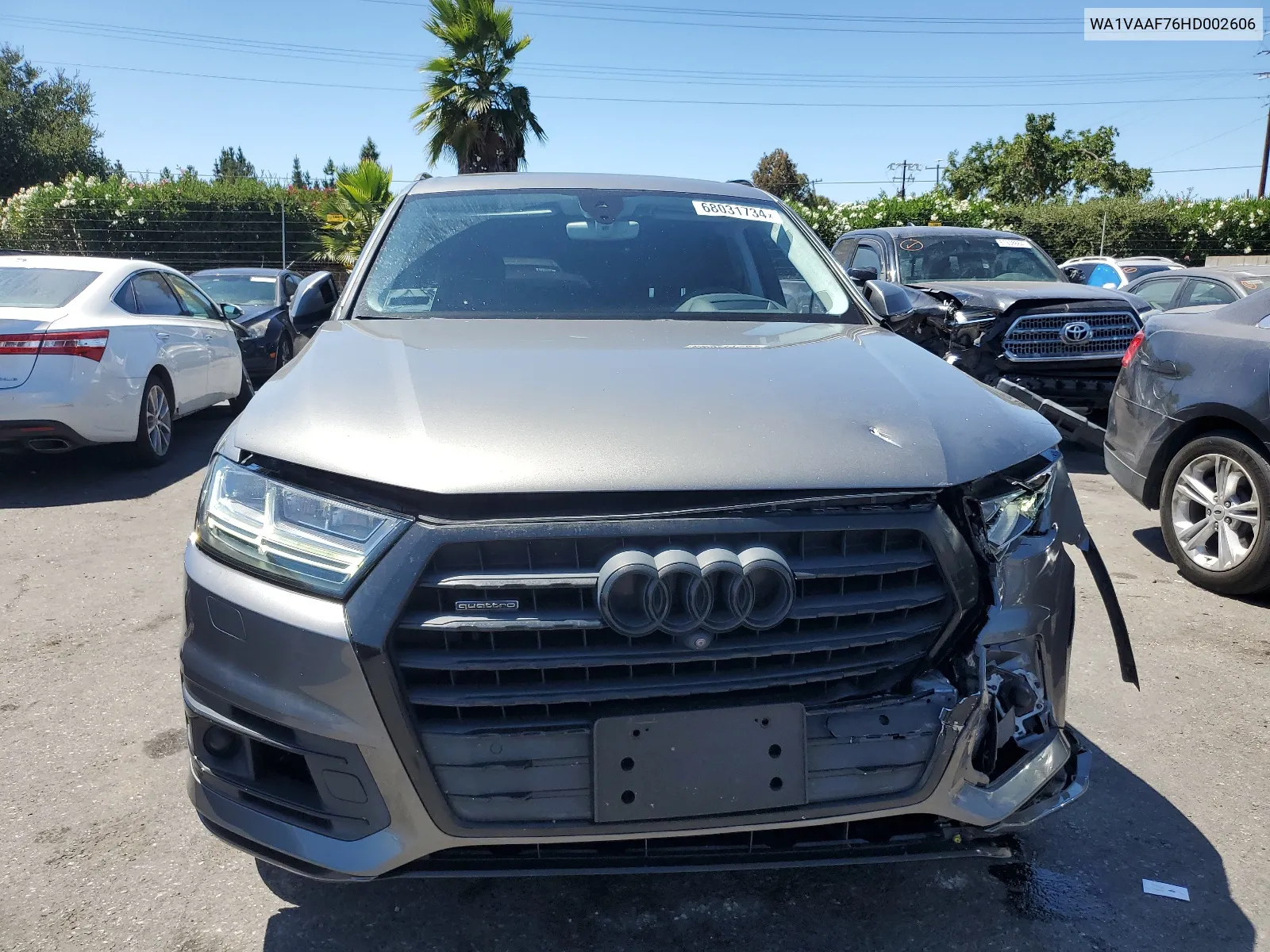 2017 Audi Q7 Prestige VIN: WA1VAAF76HD002606 Lot: 68031734