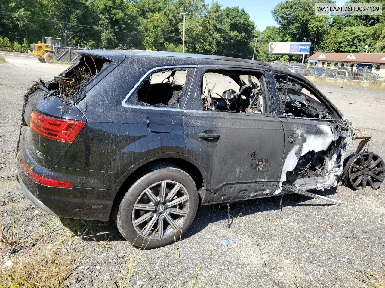 2017 Audi Q7 Premium Plus VIN: WA1LAAF76HD027139 Lot: 69061054