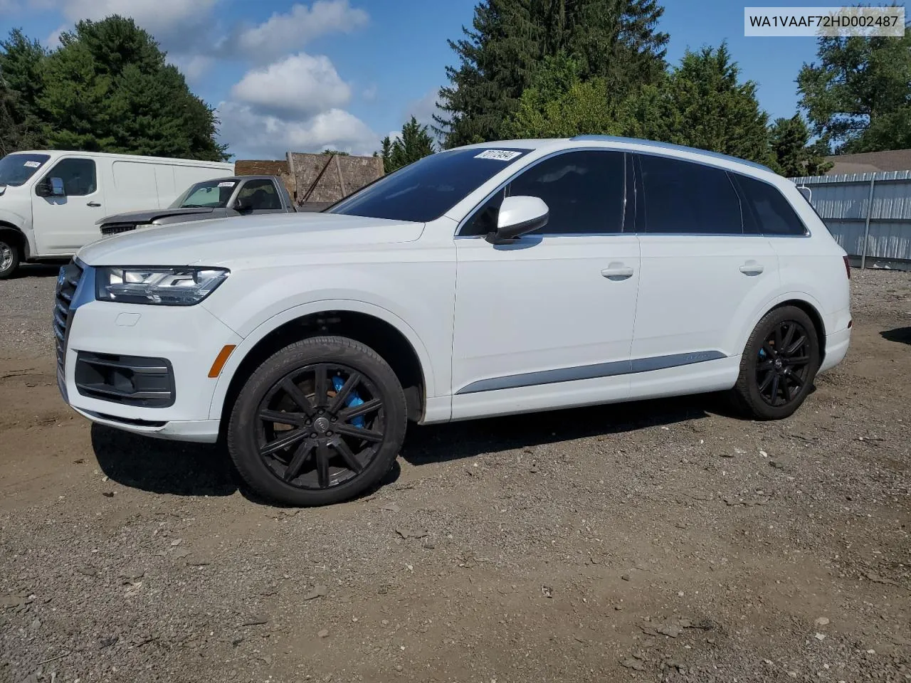 2017 Audi Q7 Prestige VIN: WA1VAAF72HD002487 Lot: 70172494