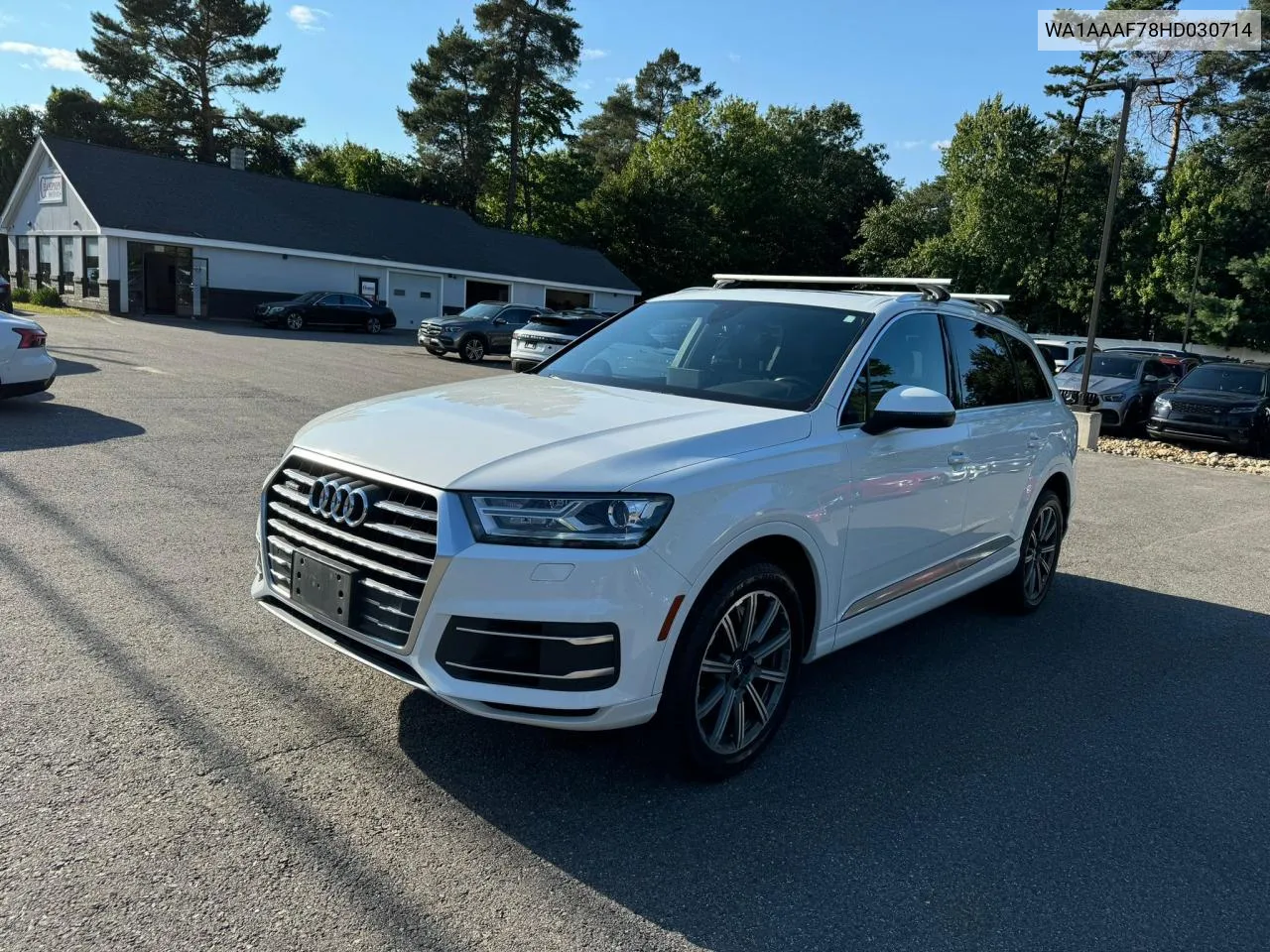 2017 Audi Q7 Premium VIN: WA1AAAF78HD030714 Lot: 70383004