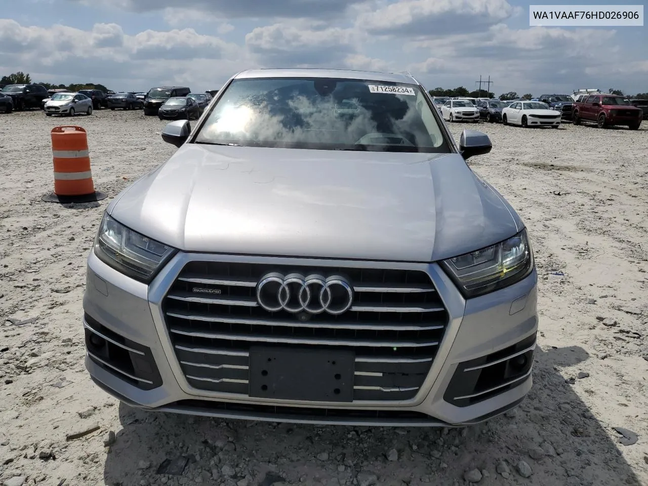 2017 Audi Q7 Prestige VIN: WA1VAAF76HD026906 Lot: 71258234