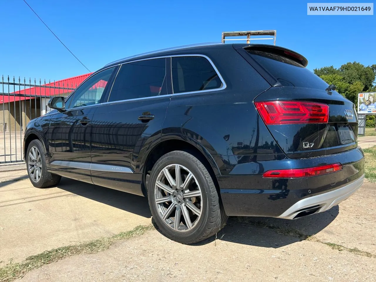 2017 Audi Q7 Prestige VIN: WA1VAAF79HD021649 Lot: 72134364