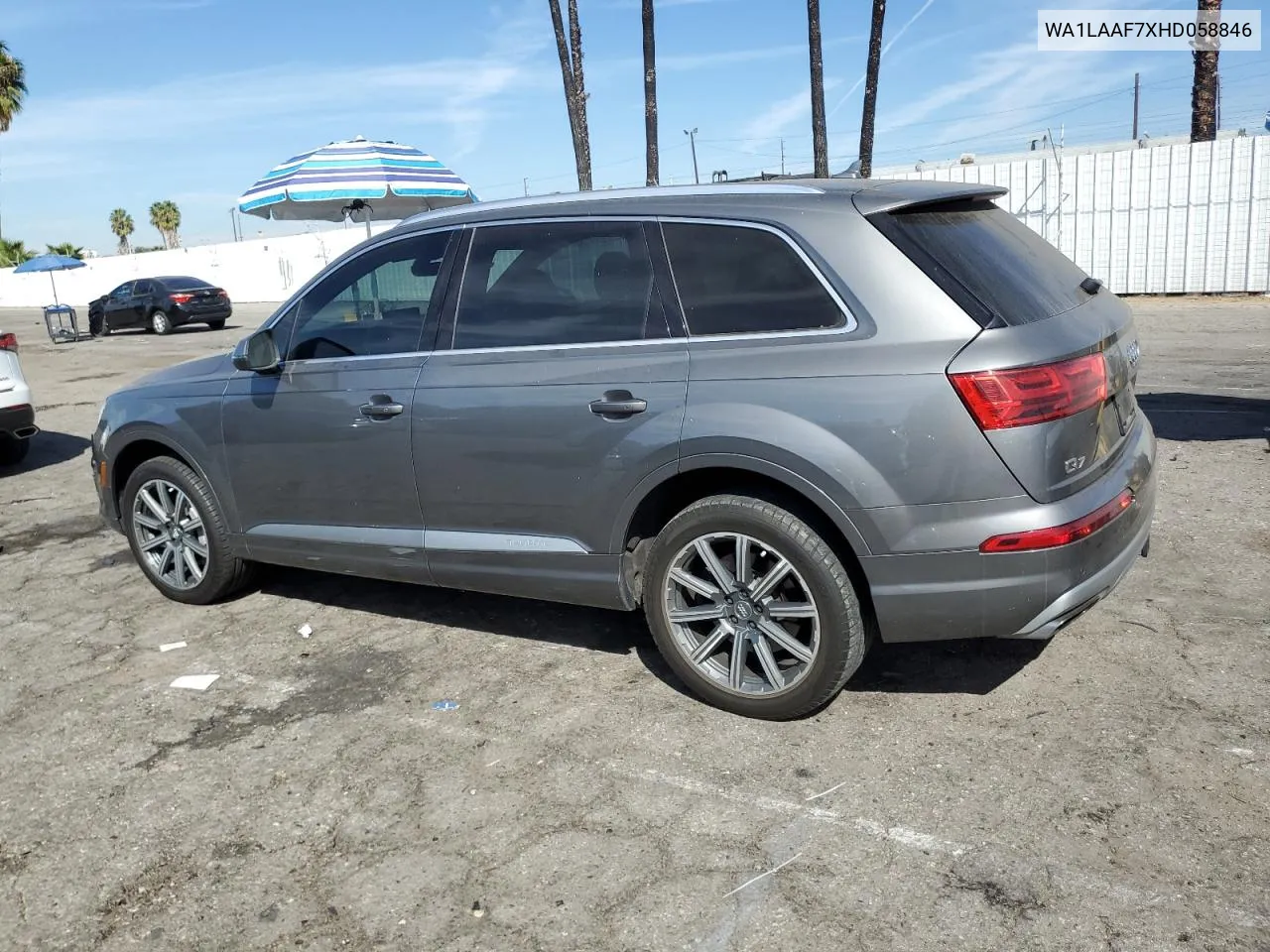 2017 Audi Q7 Premium Plus VIN: WA1LAAF7XHD058846 Lot: 75365174