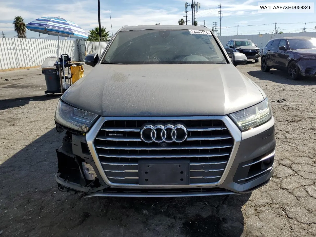 2017 Audi Q7 Premium Plus VIN: WA1LAAF7XHD058846 Lot: 75365174