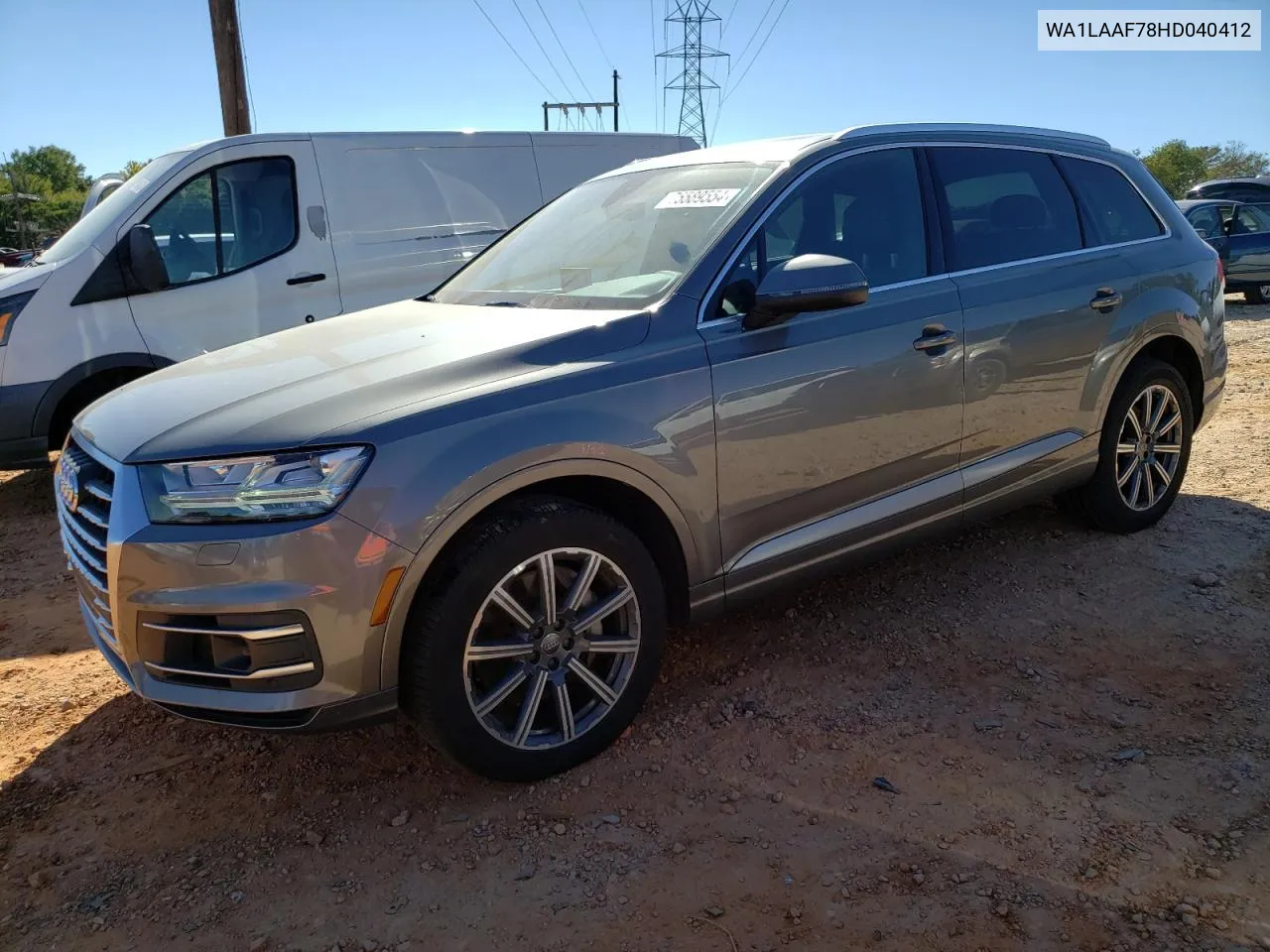 2017 Audi Q7 Premium Plus VIN: WA1LAAF78HD040412 Lot: 75589554