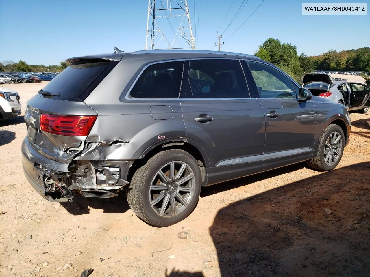 2017 Audi Q7 Premium Plus VIN: WA1LAAF78HD040412 Lot: 75589554