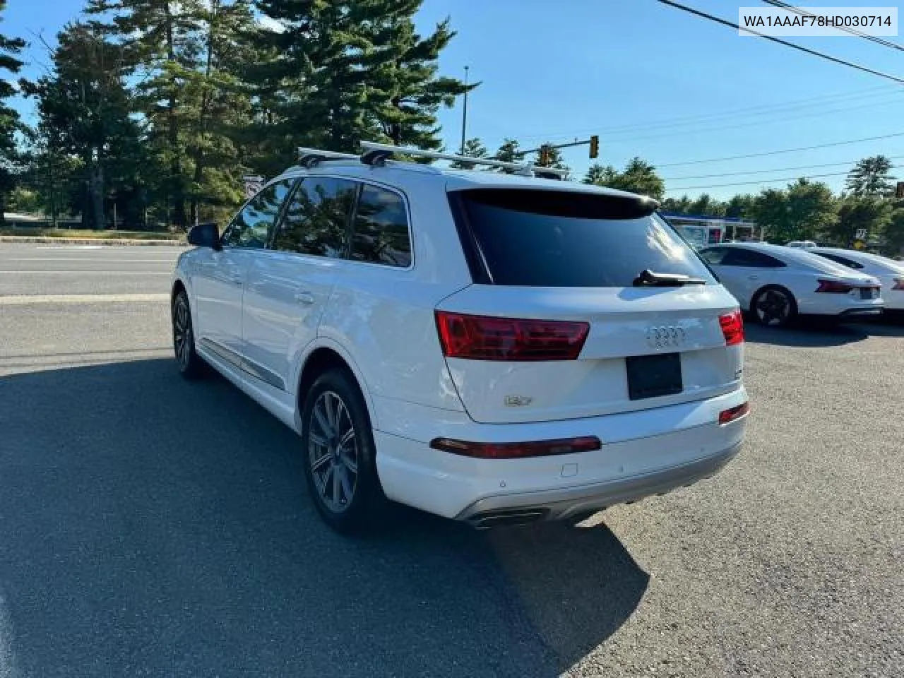 2017 Audi Q7 Premium VIN: WA1AAAF78HD030714 Lot: 76764664