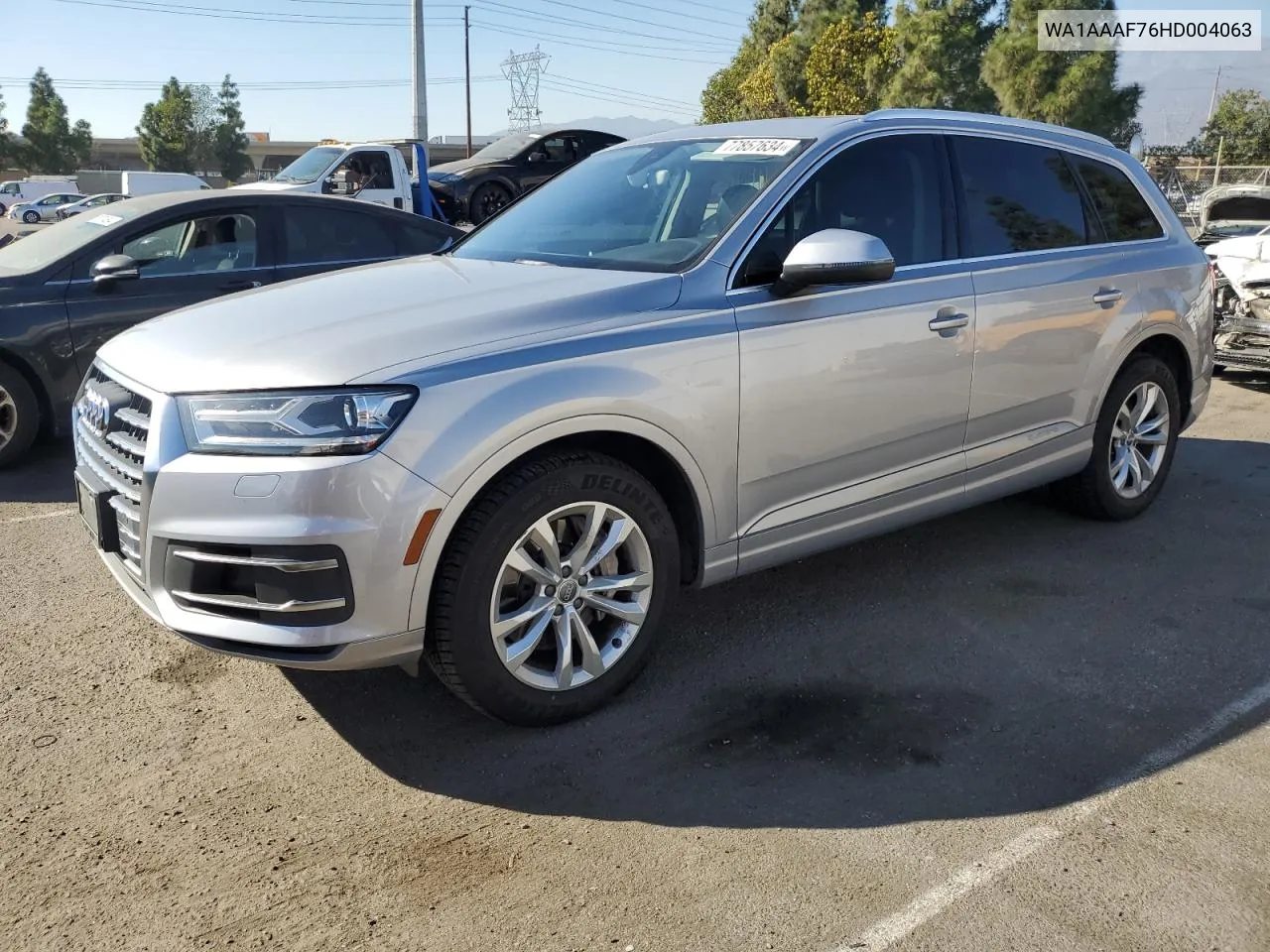 2017 Audi Q7 Premium VIN: WA1AAAF76HD004063 Lot: 77857634