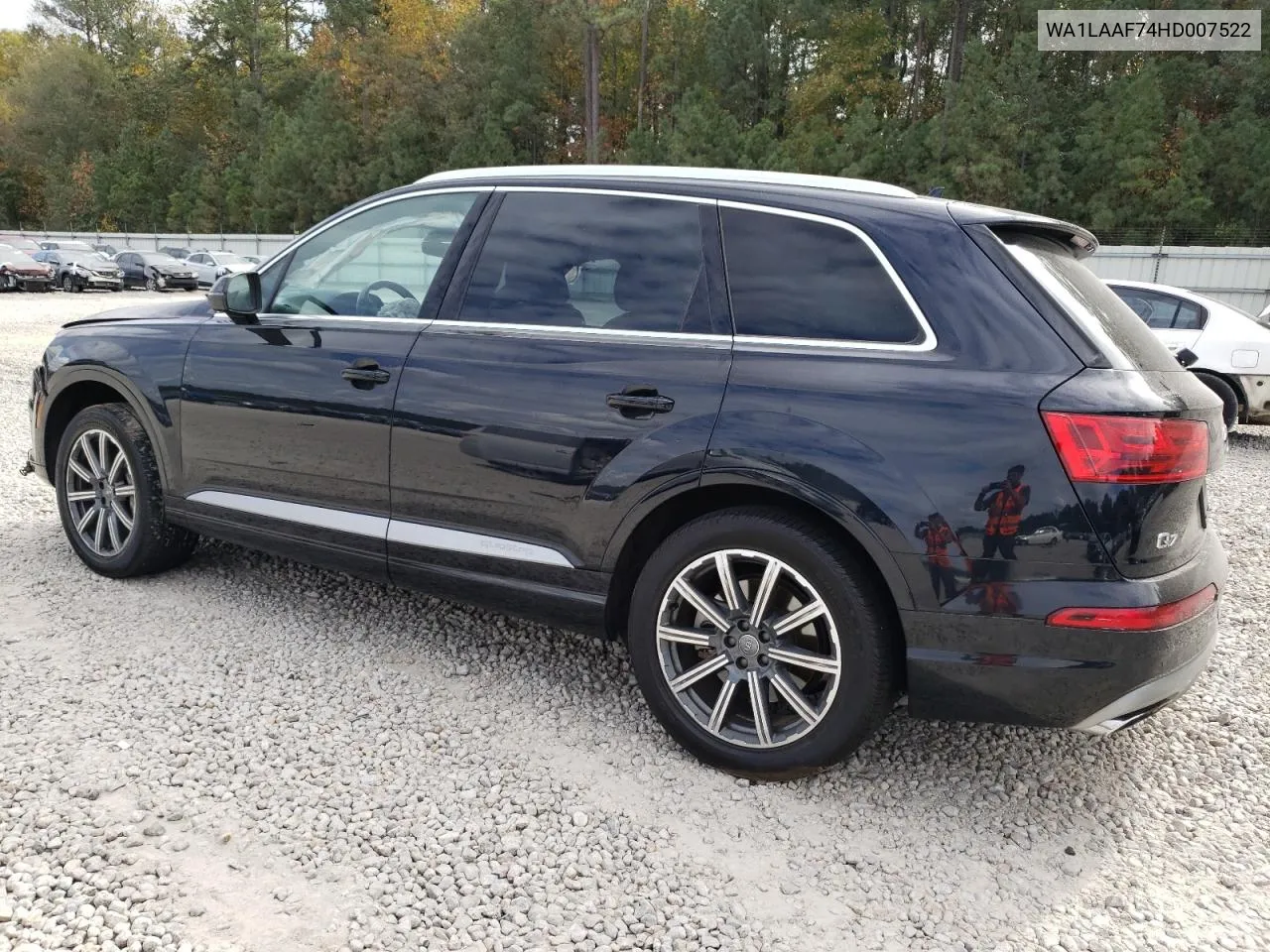 2017 Audi Q7 Premium Plus VIN: WA1LAAF74HD007522 Lot: 77936574