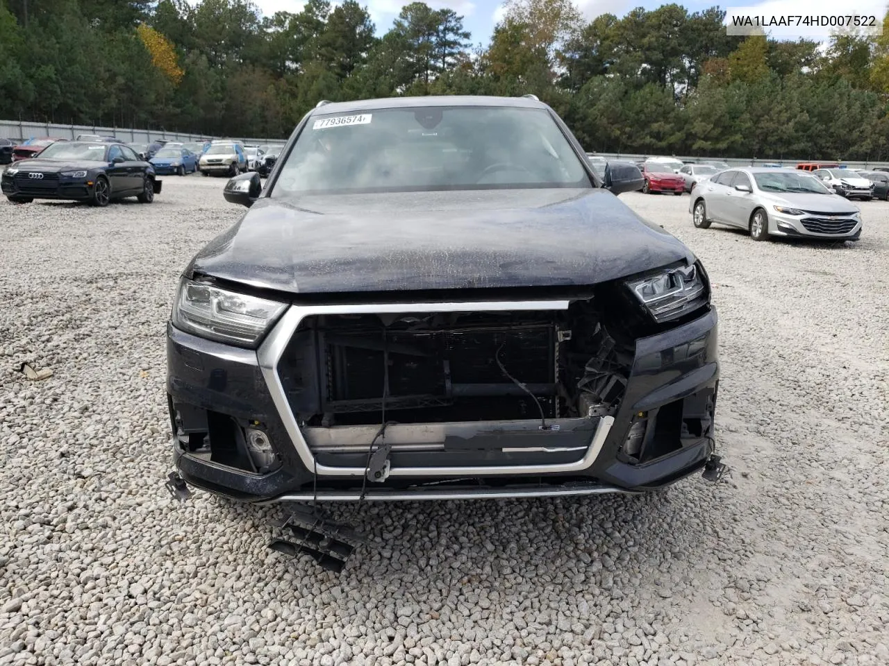 2017 Audi Q7 Premium Plus VIN: WA1LAAF74HD007522 Lot: 77936574