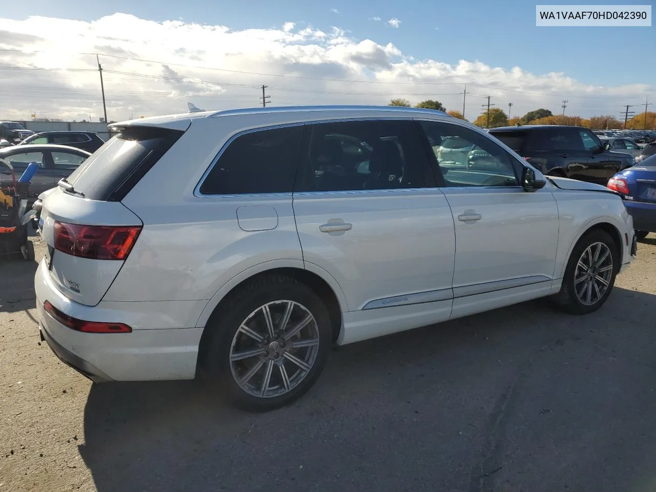 2017 Audi Q7 Prestige VIN: WA1VAAF70HD042390 Lot: 78704234