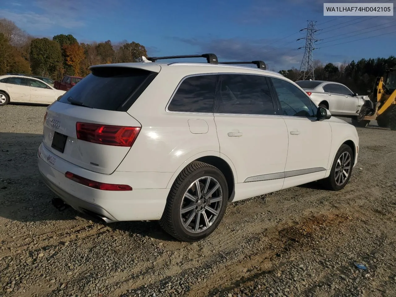 2017 Audi Q7 Premium Plus VIN: WA1LHAF74HD042105 Lot: 79430974