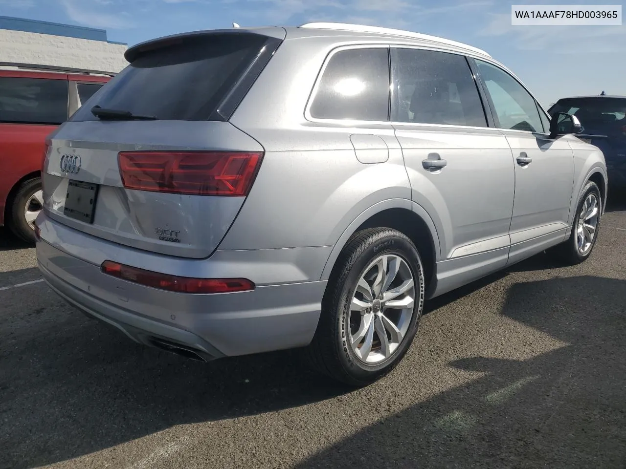 2017 Audi Q7 Premium VIN: WA1AAAF78HD003965 Lot: 80058194