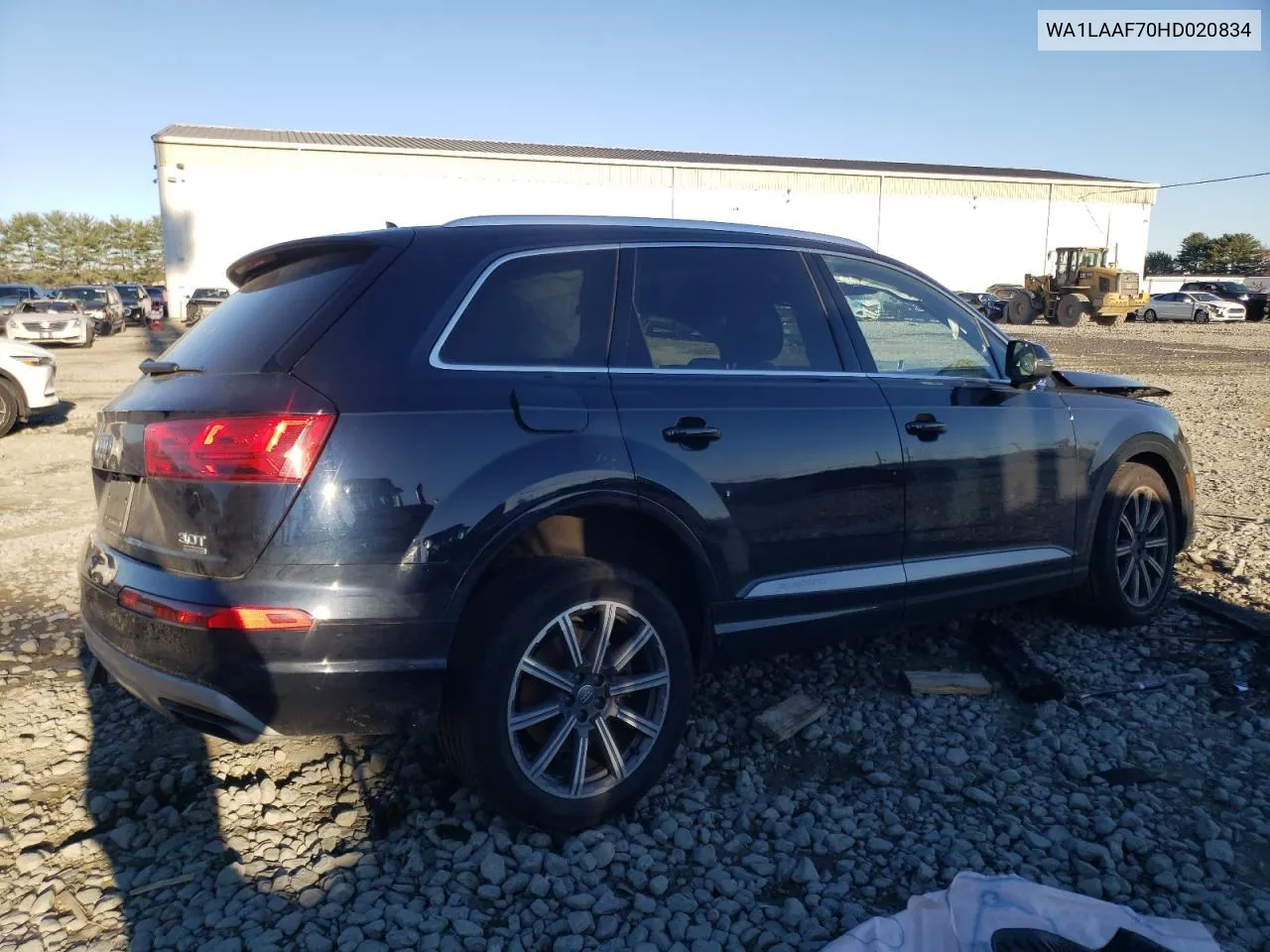 2017 Audi Q7 Premium Plus VIN: WA1LAAF70HD020834 Lot: 80362334