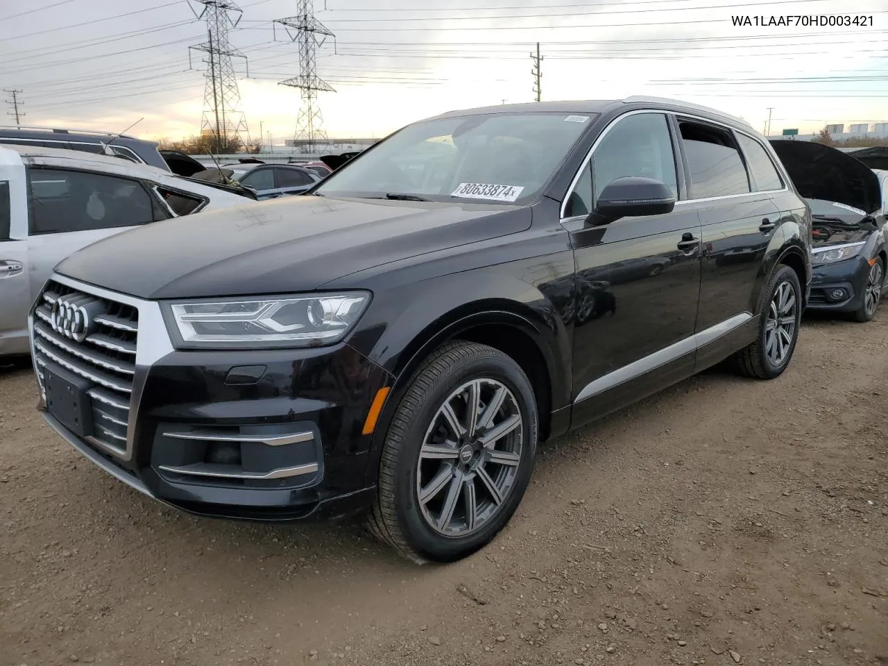 2017 Audi Q7 Premium Plus VIN: WA1LAAF70HD003421 Lot: 80633874