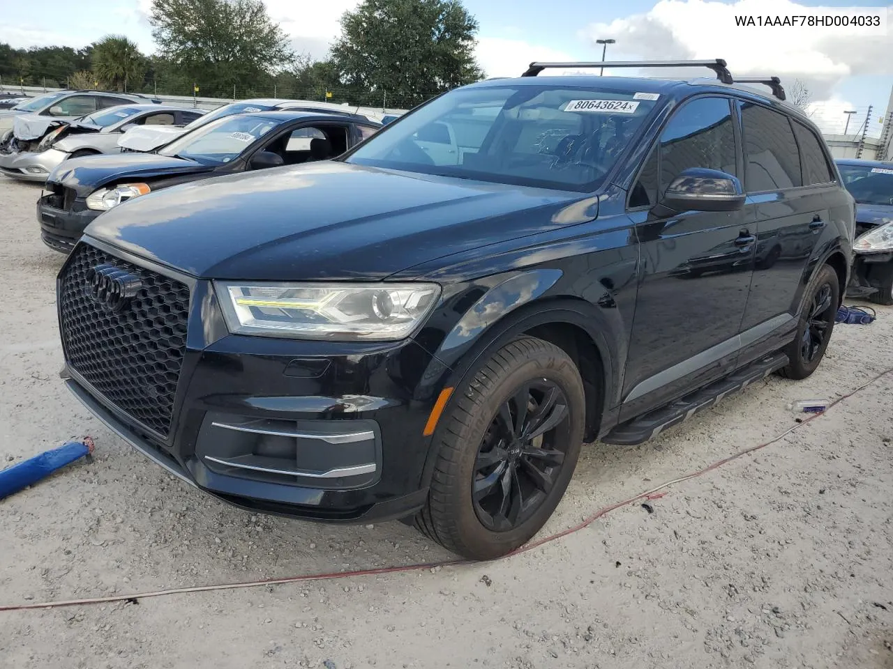 2017 Audi Q7 Premium VIN: WA1AAAF78HD004033 Lot: 80643624