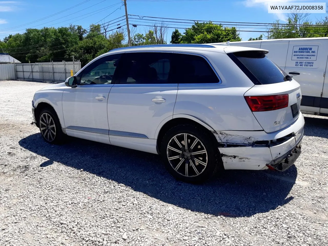 2018 Audi Q7 Prestige VIN: WA1VAAF72JD008358 Lot: 61086664