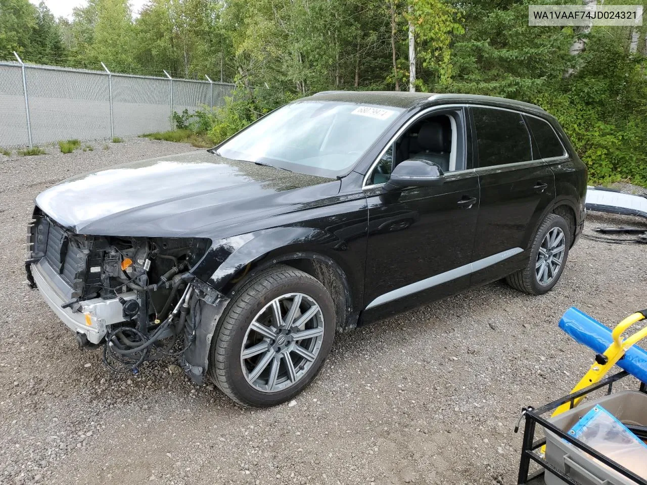 WA1VAAF74JD024321 2018 Audi Q7 Prestige