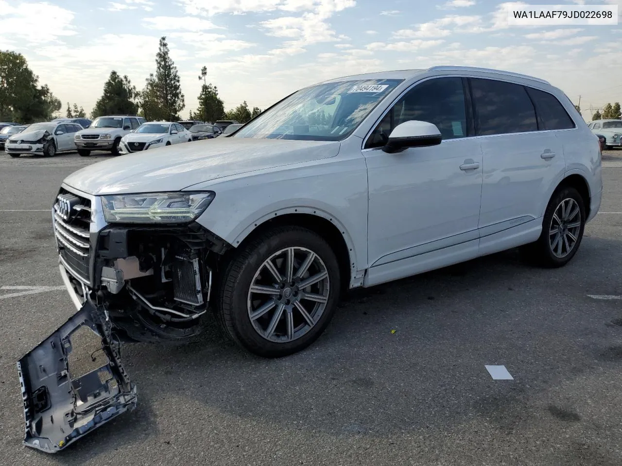 2018 Audi Q7 Premium Plus VIN: WA1LAAF79JD022698 Lot: 70494194