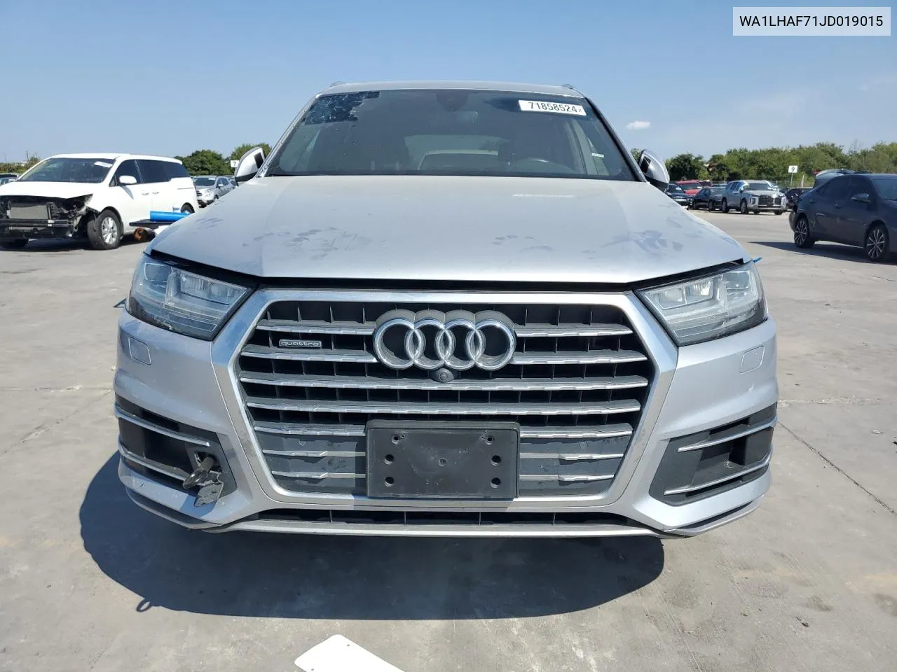 2018 Audi Q7 Premium Plus VIN: WA1LHAF71JD019015 Lot: 71858524