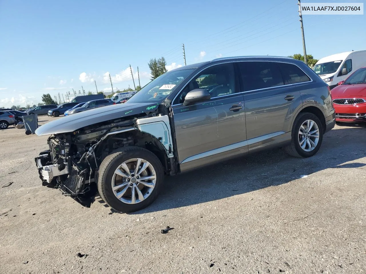 2018 Audi Q7 Premium Plus VIN: WA1LAAF7XJD027604 Lot: 71935404