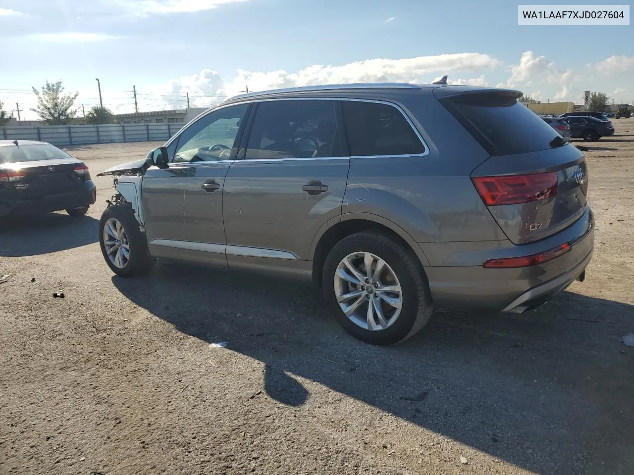 WA1LAAF7XJD027604 2018 Audi Q7 Premium Plus