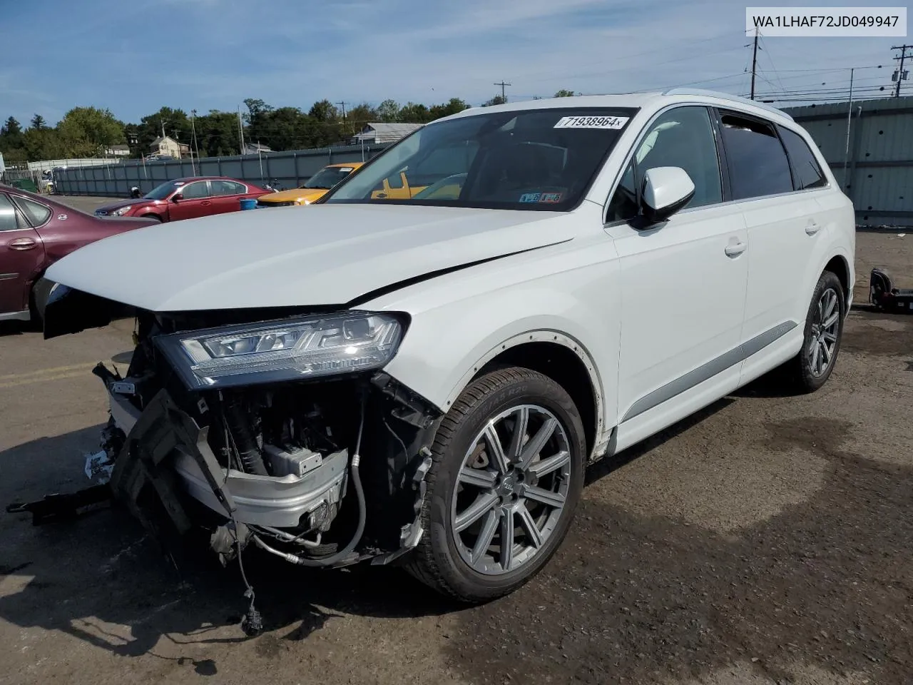 2018 Audi Q7 Premium Plus VIN: WA1LHAF72JD049947 Lot: 71938964