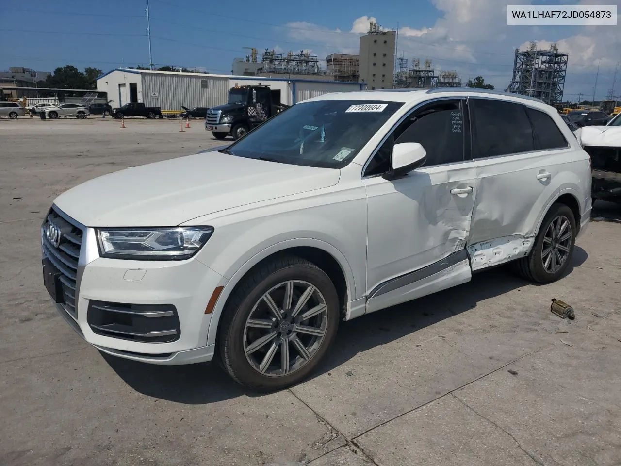 2018 Audi Q7 Premium Plus VIN: WA1LHAF72JD054873 Lot: 72000604