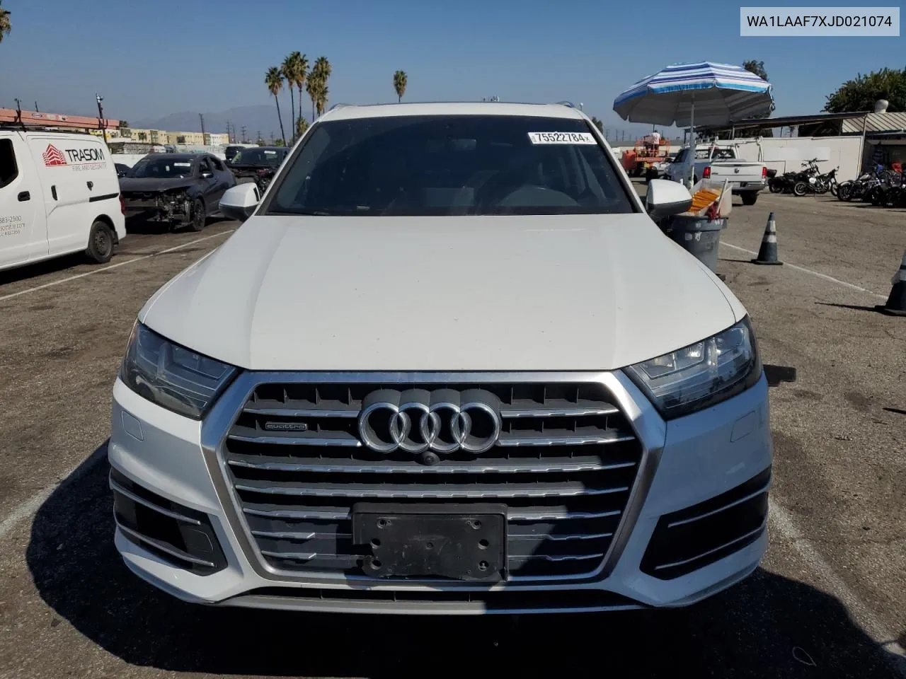 2018 Audi Q7 Premium Plus VIN: WA1LAAF7XJD021074 Lot: 75522784