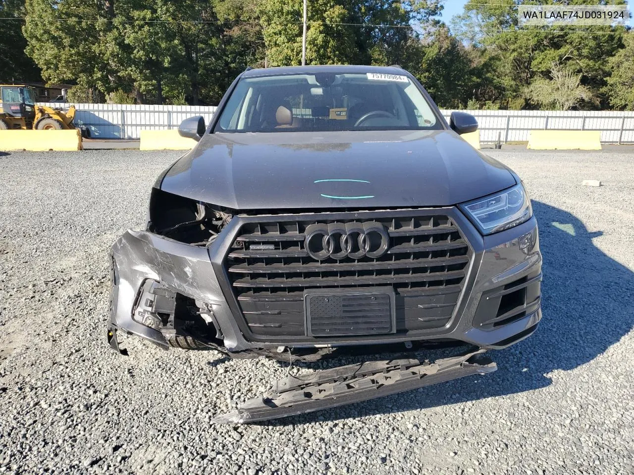 2018 Audi Q7 Premium Plus VIN: WA1LAAF74JD031924 Lot: 75770984