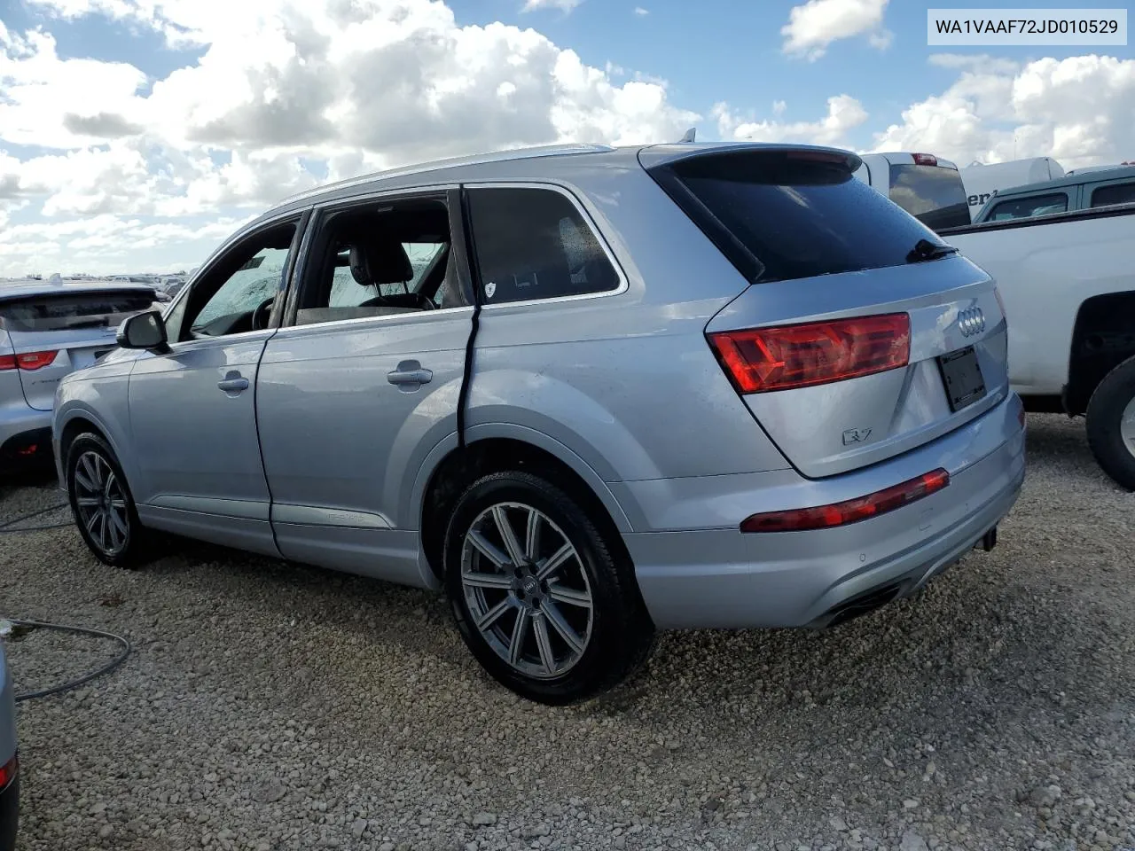 2018 Audi Q7 Prestige VIN: WA1VAAF72JD010529 Lot: 77332454