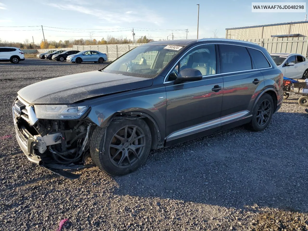 2018 Audi Q7 Technik S-Line VIN: WA1WAAF76JD048298 Lot: 77553424