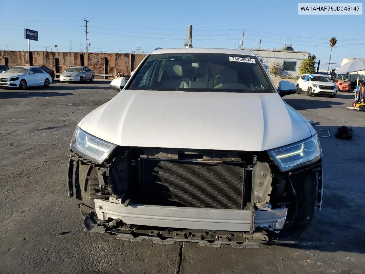 2018 Audi Q7 Premium VIN: WA1AHAF76JD045147 Lot: 78059594