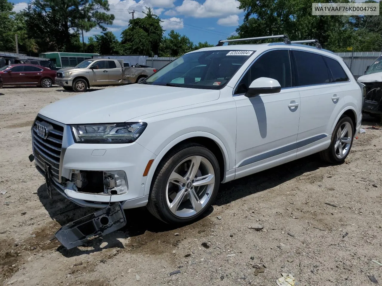 WA1VAAF76KD004752 2019 Audi Q7 Prestige