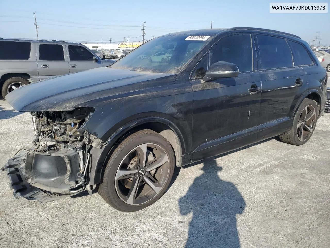 2019 Audi Q7 Prestige VIN: WA1VAAF70KD013978 Lot: 68542994